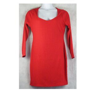 Bar III Women's Plus Size Ribbed Knit Bodycon Mini Dress, Cherry Red, 1X